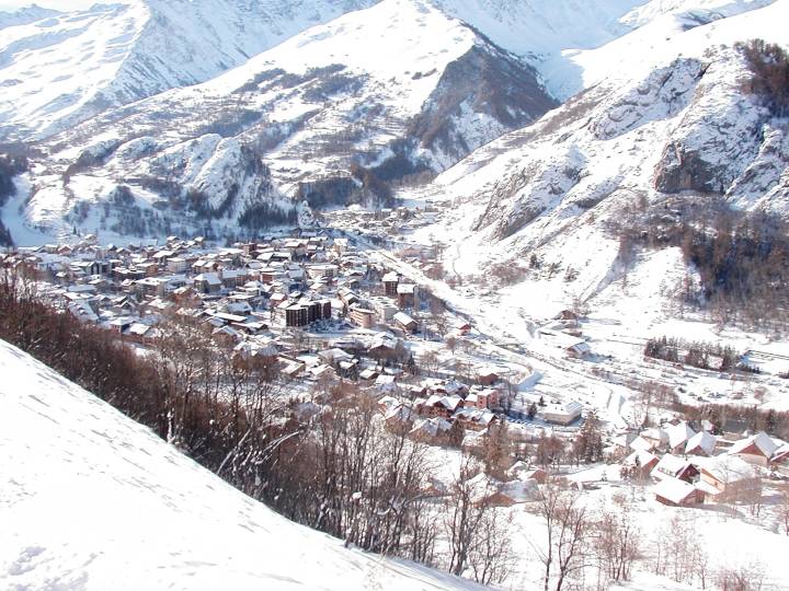 Valloire depuis  les pistes 